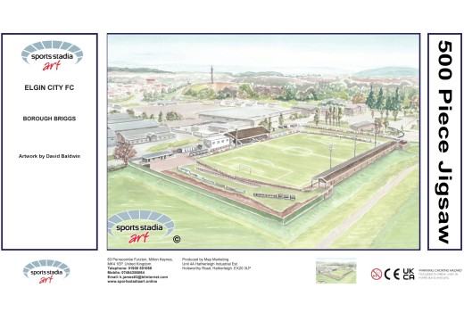 Borough Briggs Stadium Fine Art Jigsaw Puzzle - Elgin City FC Borough Briggs Stadium Fine Art Jigsaw Puzzle - Elgin City FC